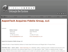 Tablet Screenshot of fidelis-group.com